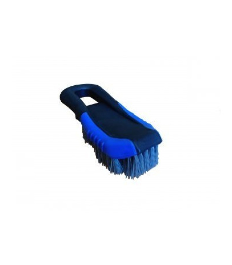 Brosse moquette bleu poils durs
